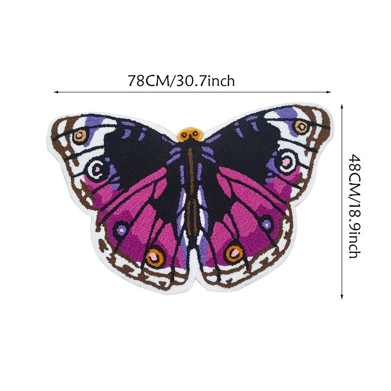 Wunderschöner Schmetterling-Blumen-Teppich für Schlafzimmer-Dekor