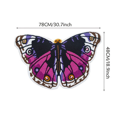 Wunderschöner Schmetterling-Blumen-Teppich für Schlafzimmer-Dekor
