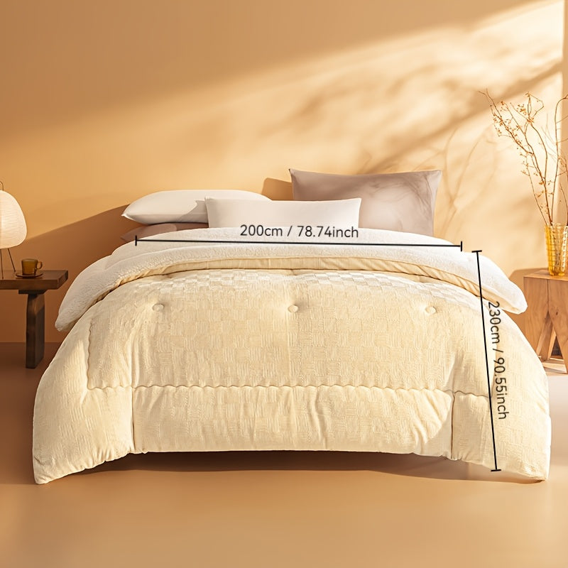 Winter Gewichtsdecke – Weicher Relief-Samt