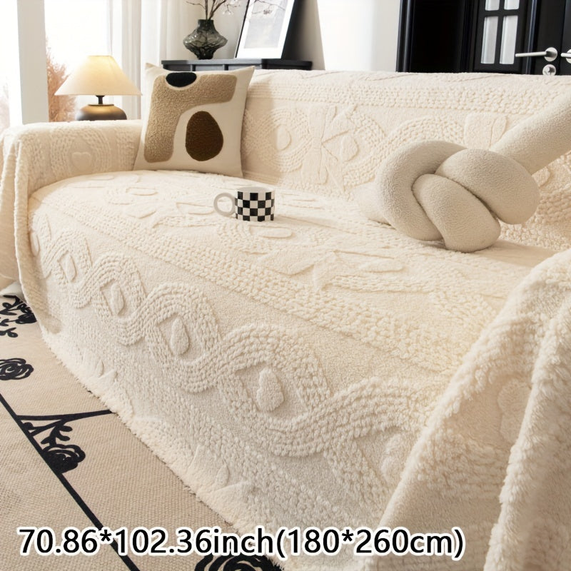 Weicher Fleece-Sofabezug für den Winter - Xiaoxing Beiti