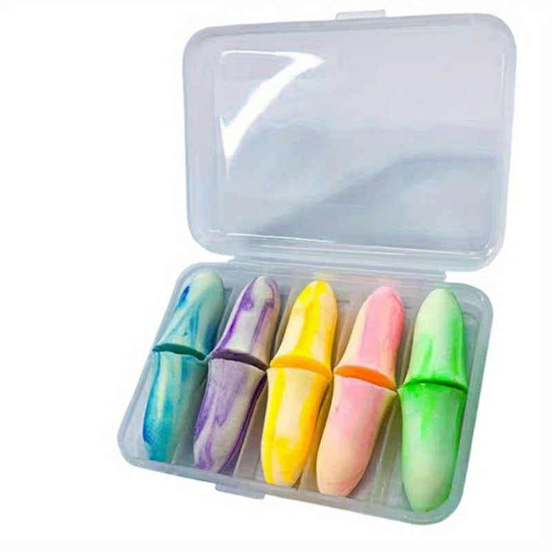10er-Pack Wiederverwendbare Bunte Schaumstoff-Ohrstöpsel