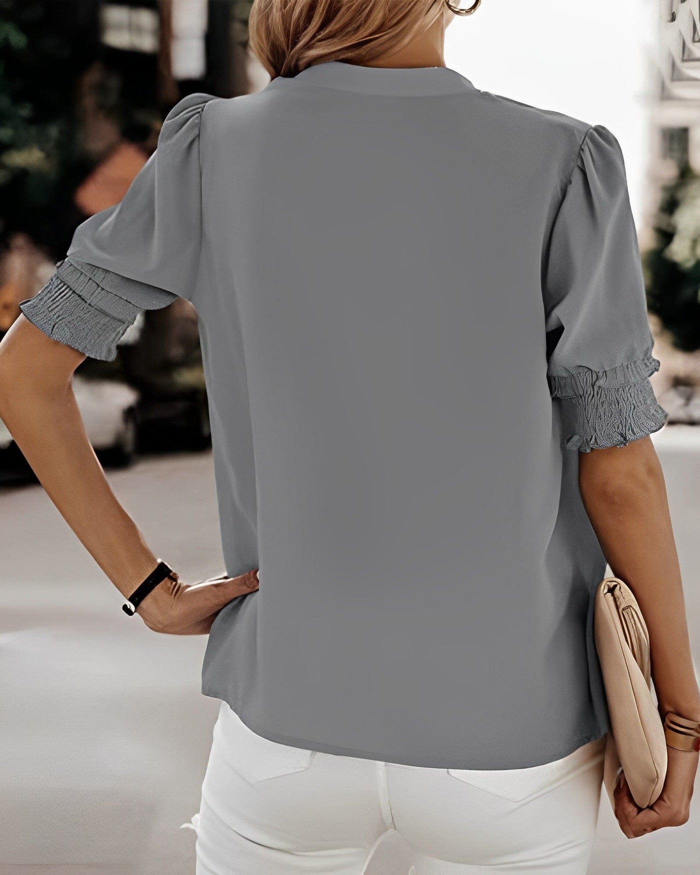 Mia® | Damenbluse mit V-Ausschnitt