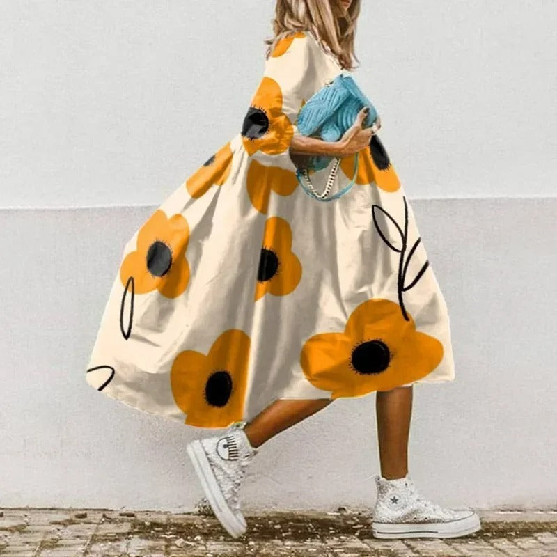 Margarita® | Übergroßes Kleid mit Blumendruck