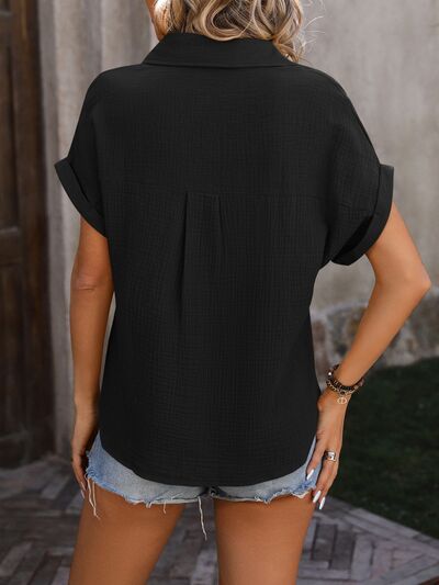 Grace® | Leichte Bluse mit Knöpfen und Taschen