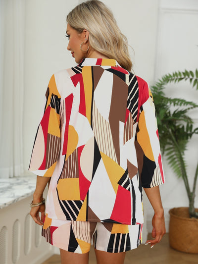 Abby Lässiges zweiteiliges Set | Entspannter Stil, ultimativer Komfort, Trendy abgesenkte Schultern & praktische Shorts mit Kordelzug