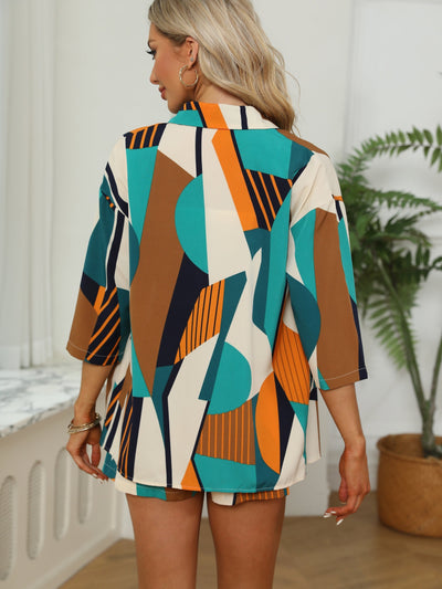 Abby Lässiges zweiteiliges Set | Entspannter Stil, ultimativer Komfort, Trendy abgesenkte Schultern & praktische Shorts mit Kordelzug