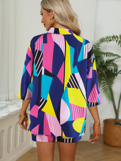 Abby Lässiges zweiteiliges Set | Entspannter Stil, ultimativer Komfort, Trendy abgesenkte Schultern & praktische Shorts mit Kordelzug
