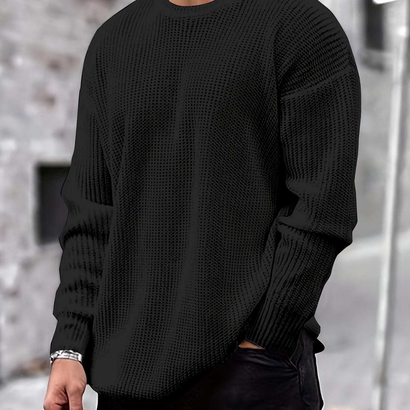 Adel | Klassischer Strickpullover mit runder Halspartie für den stilvollen Herbst und Winter