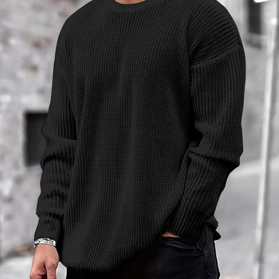 Adel | Klassischer Strickpullover mit runder Halspartie für den stilvollen Herbst und Winter