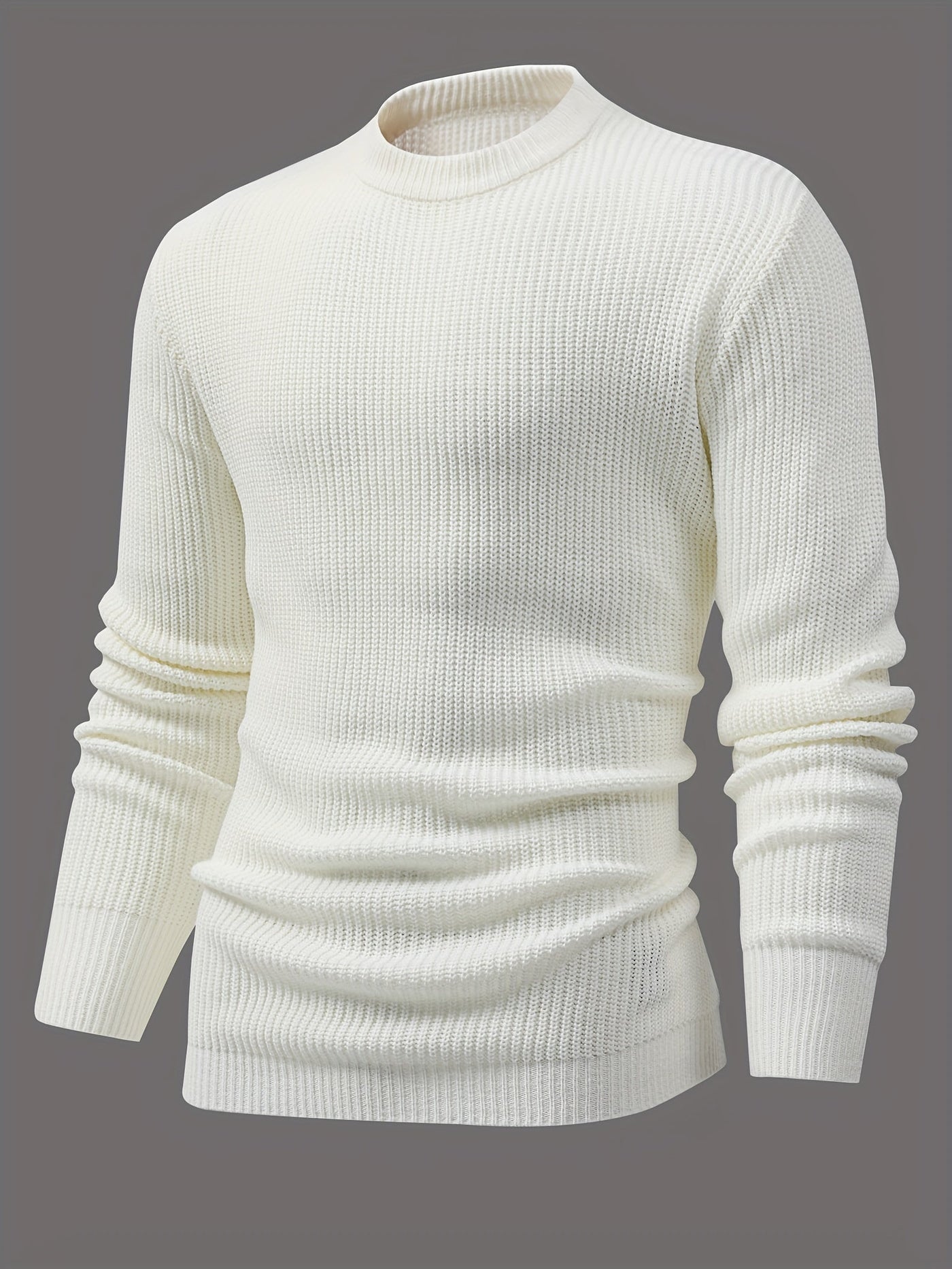 Adel | Klassischer Strickpullover mit runder Halspartie für den stilvollen Herbst und Winter