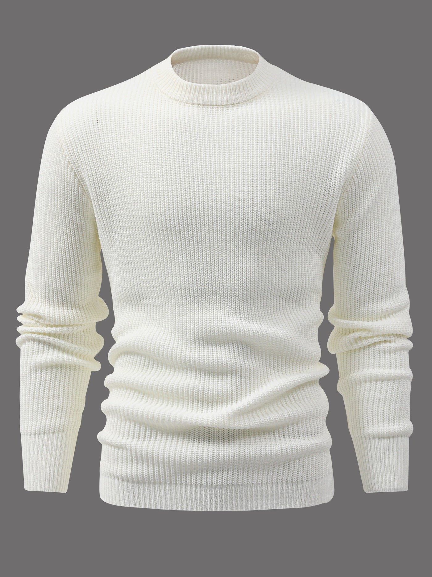 Adel | Klassischer Strickpullover mit runder Halspartie für den stilvollen Herbst und Winter