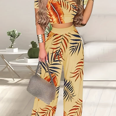 Agata Boho Zweiteiliges Set | Umfassen Sie den mühelosen Chic mit floralem Glück