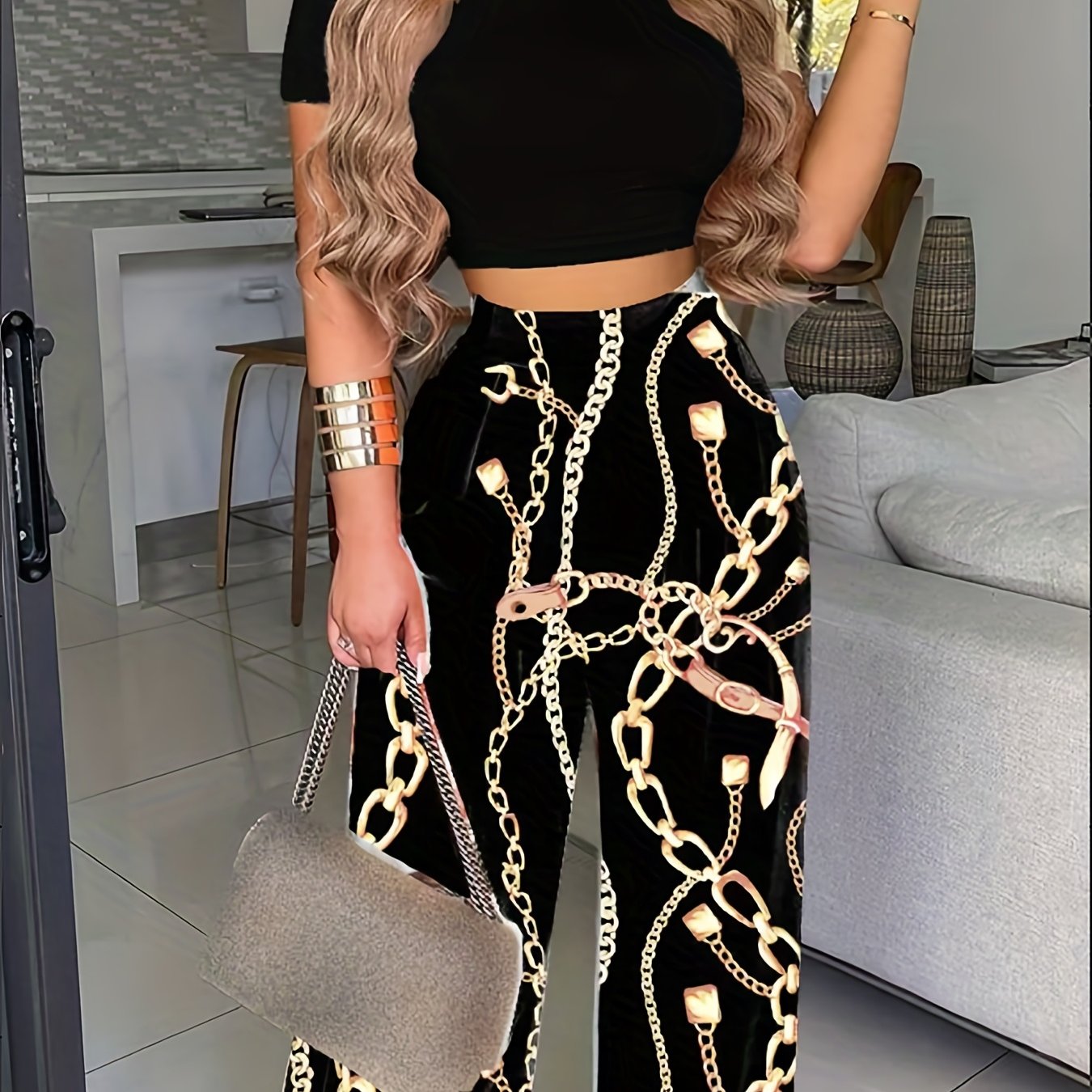 Agata Boho Zweiteiliges Set | Umfassen Sie den mühelosen Chic mit floralem Glück