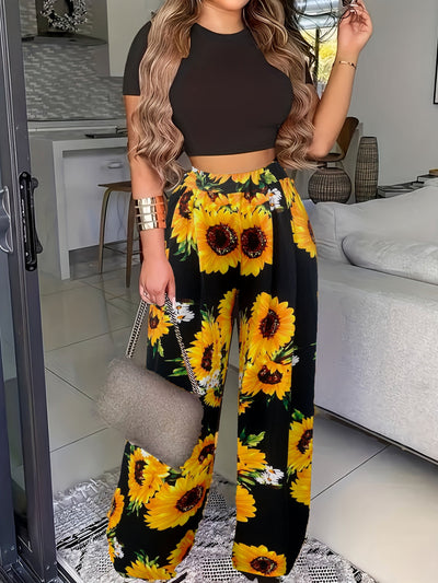 Agata Boho Zweiteiliges Set | Umfassen Sie den mühelosen Chic mit floralem Glück
