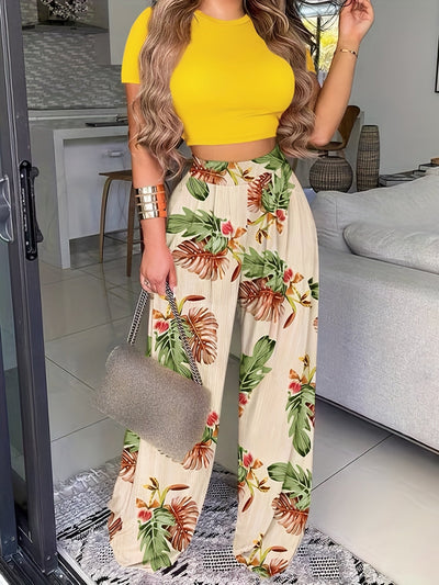 Agata Boho Zweiteiliges Set | Umfassen Sie den mühelosen Chic mit floralem Glück