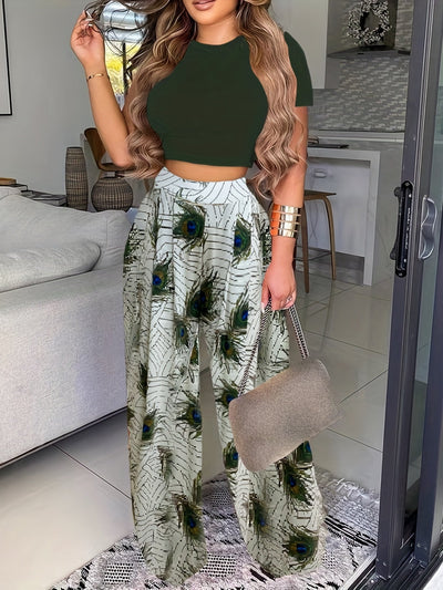 Agata Boho Zweiteiliges Set | Umfassen Sie den mühelosen Chic mit floralem Glück