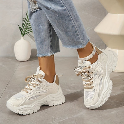Annett Sports | Erhöhen Sie Ihren Stil mit atmungsaktivem Luxus in herbsttauglichen Plateau-Sneakers