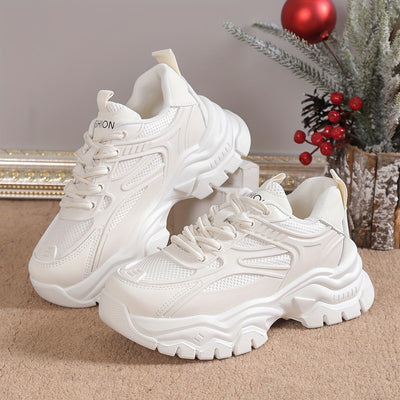 Annett Sports | Erhöhen Sie Ihren Stil mit atmungsaktivem Luxus in herbsttauglichen Plateau-Sneakers