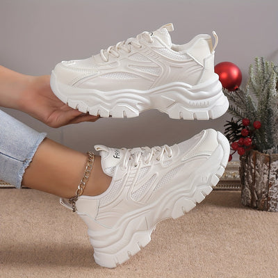 Annett Sports | Erhöhen Sie Ihren Stil mit atmungsaktivem Luxus in herbsttauglichen Plateau-Sneakers