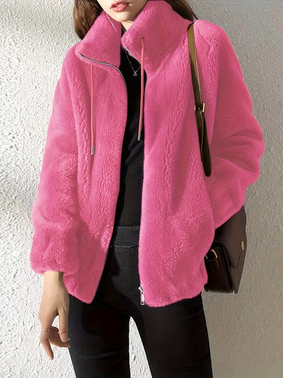 Ätherische Wärme | Petra Teddy Jacke - Wo Stil auf Komfort trifft