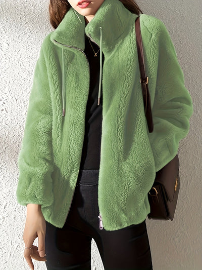 Ätherische Wärme | Petra Teddy Jacke - Wo Stil auf Komfort trifft