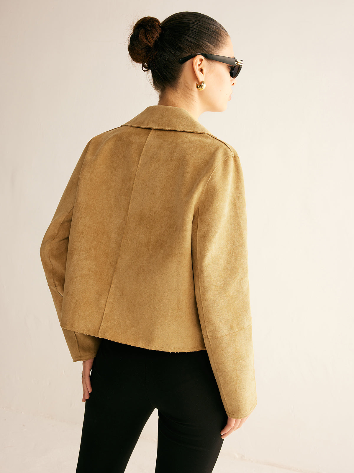 Wildlederjacke | Kurzschnitt | Elegante Silhouette
