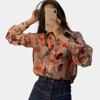 Jasmine® | Feine Blumenbluse für Damen
