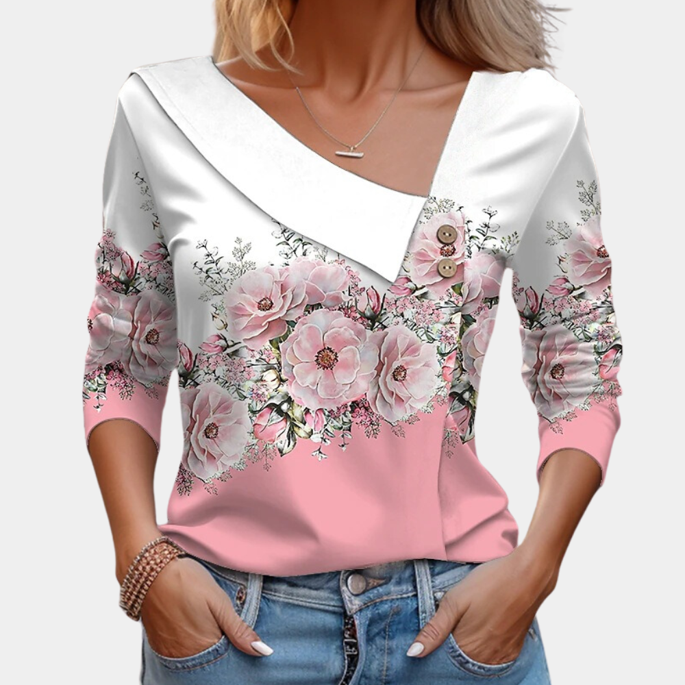 Jean® | Langärmlige Bluse mit Blumendruck