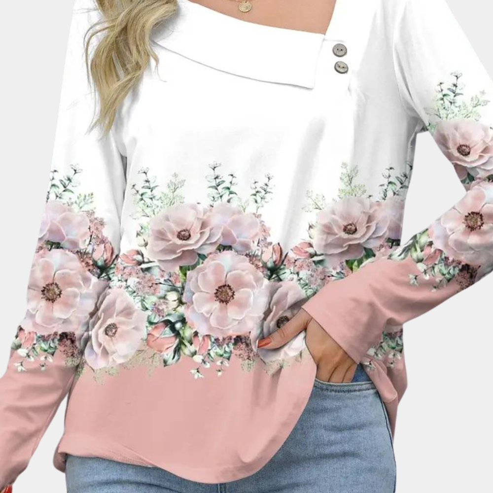 Jean® | Langärmlige Bluse mit Blumendruck