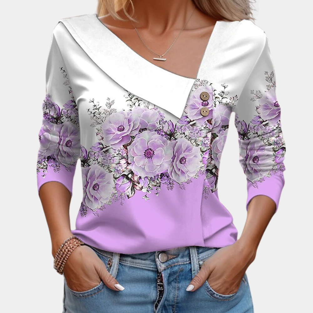 Jean® | Langärmlige Bluse mit Blumendruck