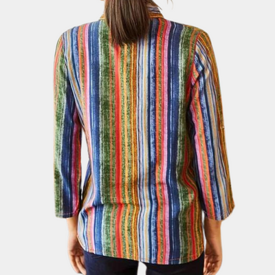 Ella® | Damenbluse mit bunten Streifen