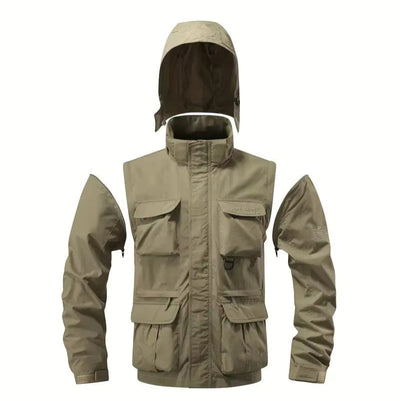 Wasserdichter Herren Militär-Mantel