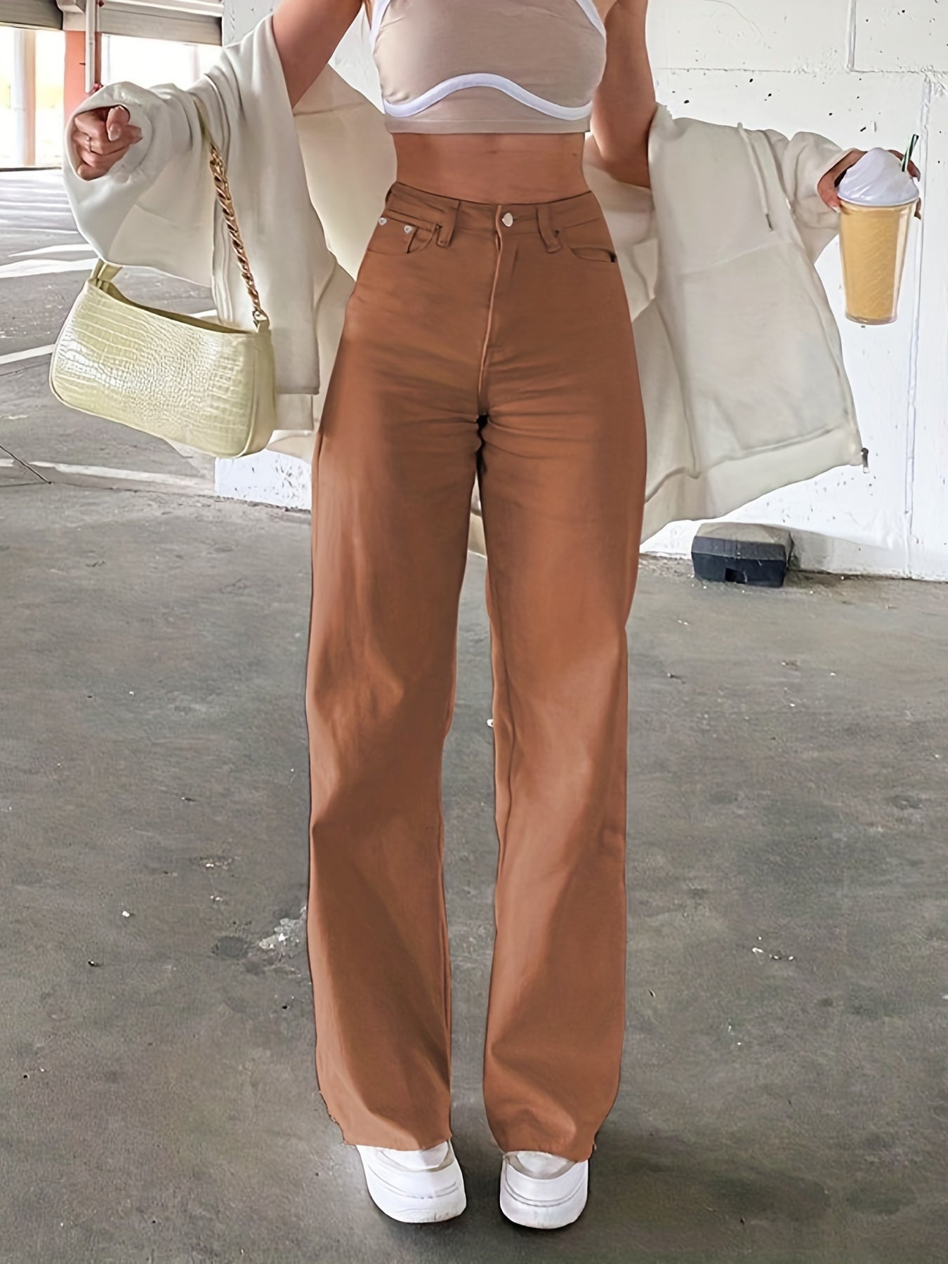 Caitlin | Damenmode mit High-Waist Straight Leg Jeans für jede Gelegenheit