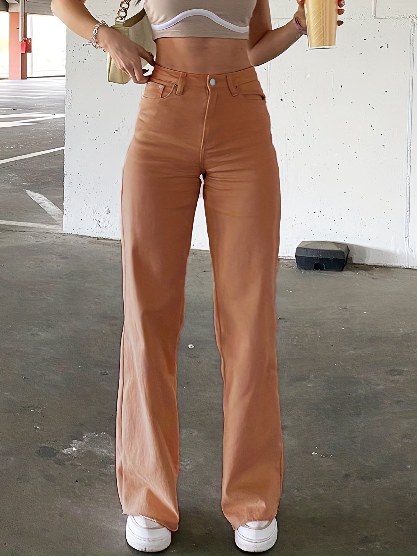 Caitlin | Damenmode mit High-Waist Straight Leg Jeans für jede Gelegenheit