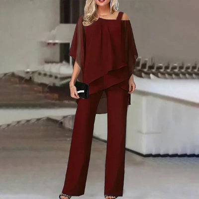 Wilma | Elegantes schulterfreies Design Zweiteiliges Set für Damen