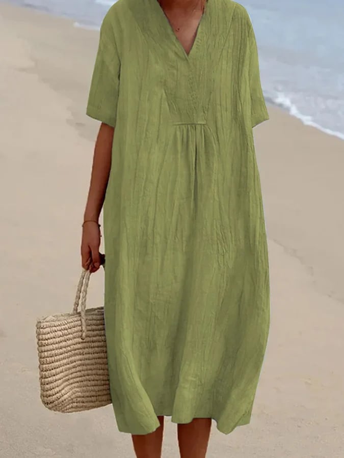 Charlotte | Das lockere Kleid mit kurzen Ärmeln, das Ihnen einen trendigen und entspannten Look verleiht
