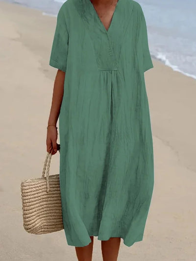 Charlotte | Das lockere Kleid mit kurzen Ärmeln, das Ihnen einen trendigen und entspannten Look verleiht