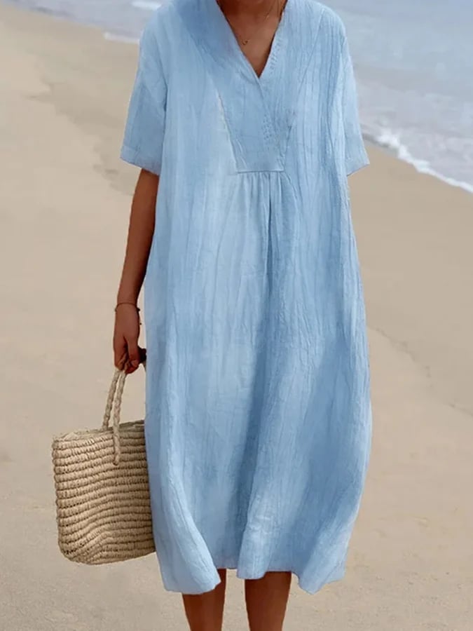 Charlotte | Das lockere Kleid mit kurzen Ärmeln, das Ihnen einen trendigen und entspannten Look verleiht