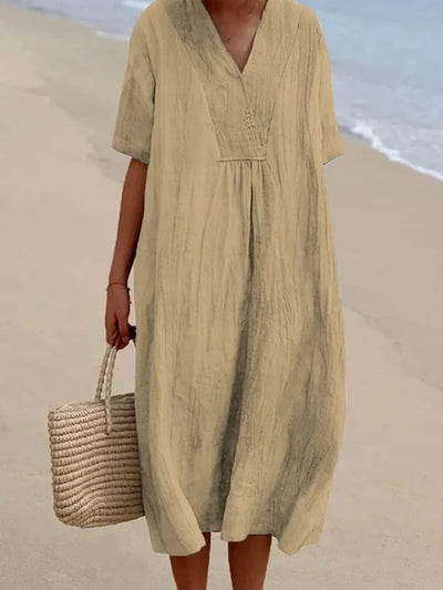 Charlotte | Das lockere Kleid mit kurzen Ärmeln, das Ihnen einen trendigen und entspannten Look verleiht