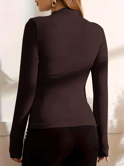 Charlotte Eleganz | Autumn Bliss Langarm mit Rüschen für mühelosen Stil