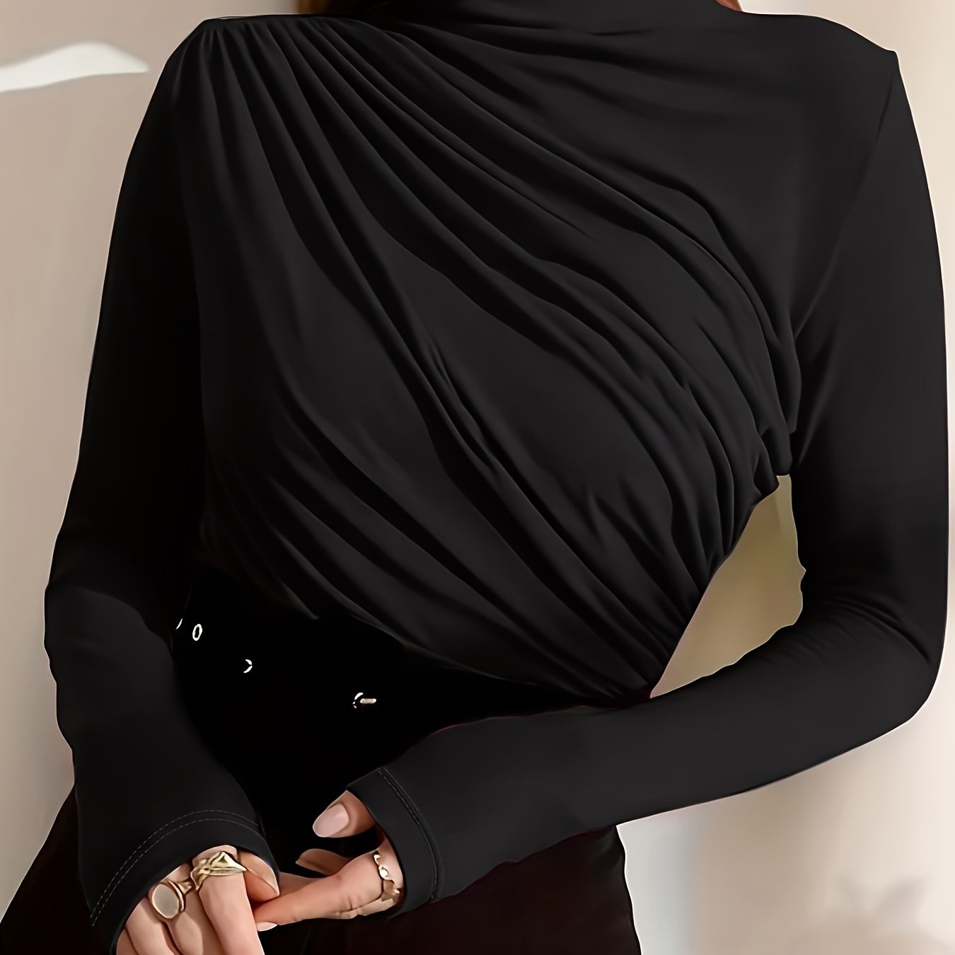 Charlotte Eleganz | Autumn Bliss Langarm mit Rüschen für mühelosen Stil