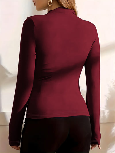 Charlotte Eleganz | Autumn Bliss Langarm mit Rüschen für mühelosen Stil