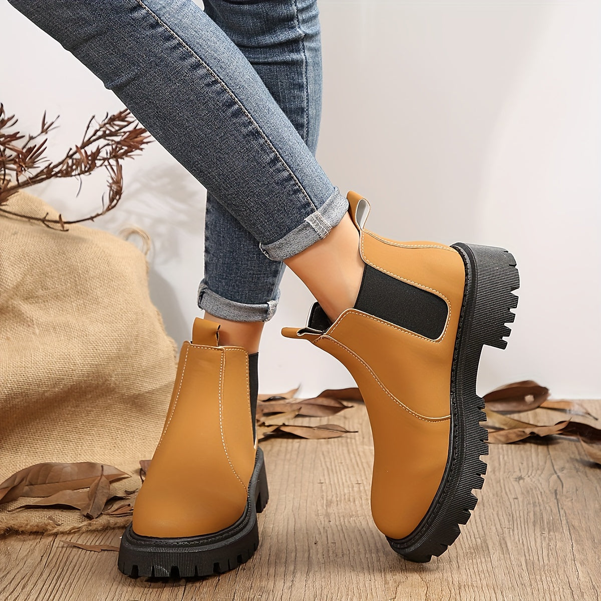 Chelsea | Entdecken Sie Eleganz und Komfort mit unseren Effen Platformlaarzen für Damen