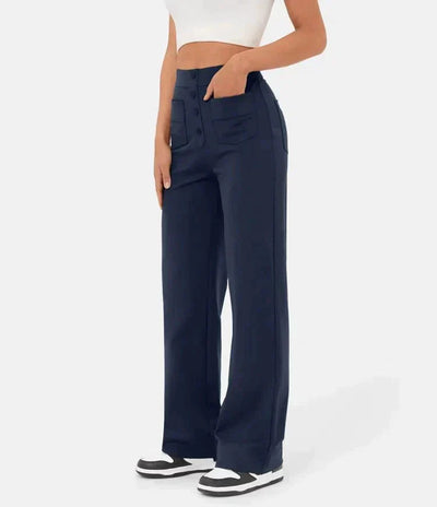 Delia | Bequeme Hose mit hoher Taille und Gummizug in der Taille