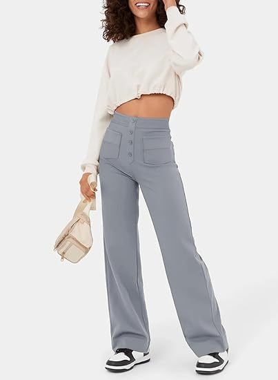 Delia | Bequeme Hose mit hoher Taille und Gummizug in der Taille
