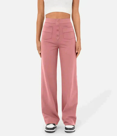 Delia | Bequeme Hose mit hoher Taille und Gummizug in der Taille