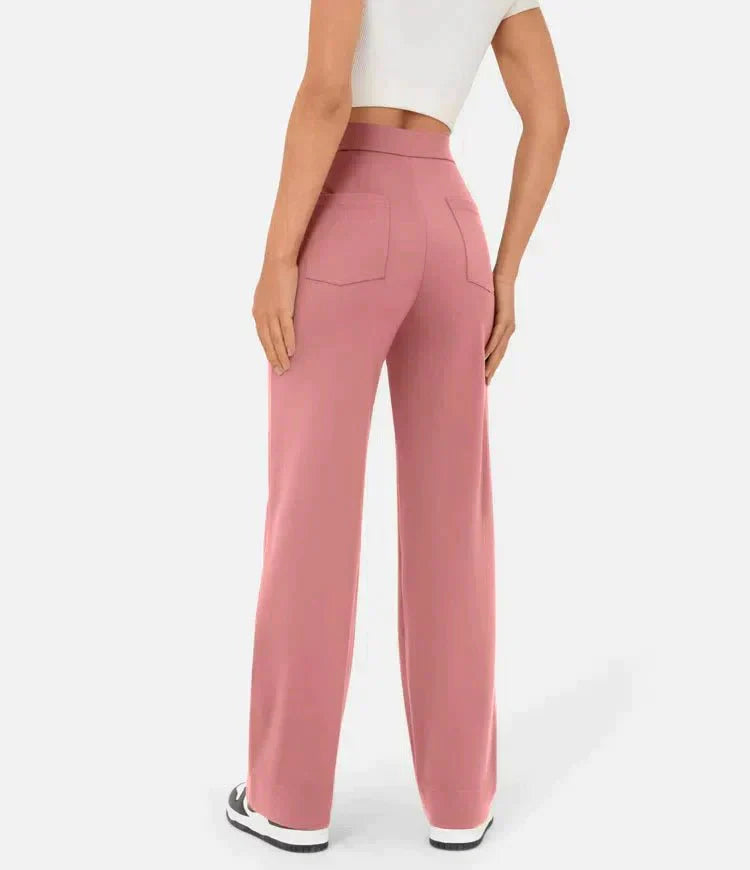 Delia | Bequeme Hose mit hoher Taille und Gummizug in der Taille