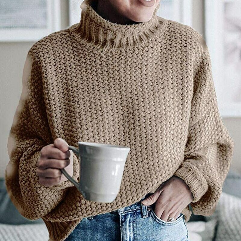 Eda | Exklusiver Strickpullover mit stilvollem Rollkragen