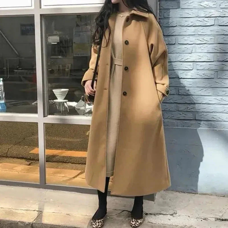 Elisa | Stilvolle Taillengürtel und eine Verdickte Lange Jacke für die Perfekte All-Match mode