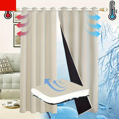 EternalWarmth | Erhöhen Sie Ihren Raum mit luxuriösen 1-Panel-Wärmeisolationsvorhängen